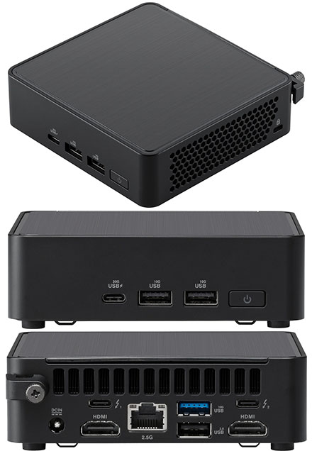 ASUS NUC14RVKu7 (Intel Core Ultra 7, 22 Threats, bis zu 4,8GHz, 2x HDMI, 2x Thunderbolt 4)