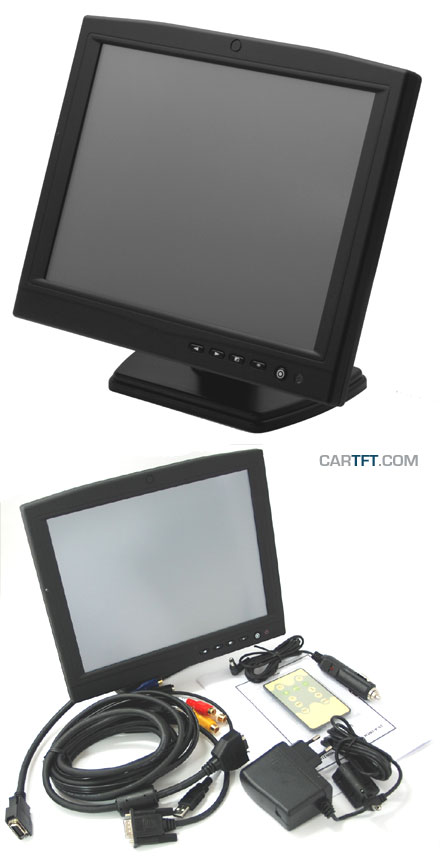 CTF1040-<b>CL</b> - VGA 10.4" TFT - Touchscreen USB - Video - Autodimmer - USB-HUB - Audio