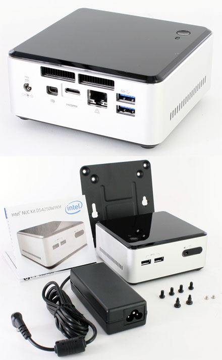 Intel D54250WYKH NUC (Intel Core i5-4250U CPU 2x 1.3Ghz, 1x HDMI, 1x dP, 2x Mini-PCIe, 2.5" HDD/SSD support)