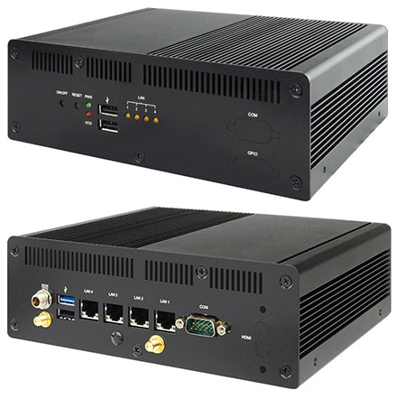 Jetway HBFDF13i-6412-B (Intel Elkhart Lake) [4x Intel i225V 2.5GbE, Fanless, WLAN]