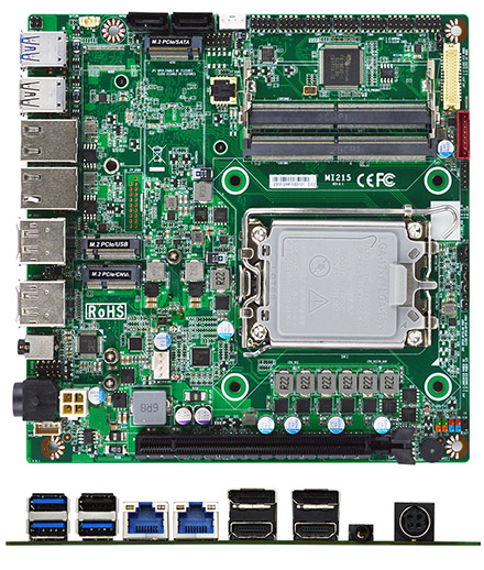 Jetway Mi215H6100 MiniITX (Intel 12./13th Gen. LGA1700, 4x USB, 2x 2.5GbE LAN)