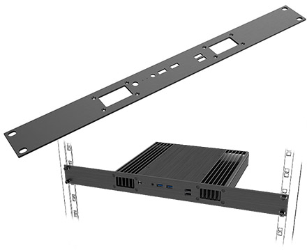 Akasa A-NUC85-FP01 (1U Rackmount Blende fr Plato WS Gehuse)